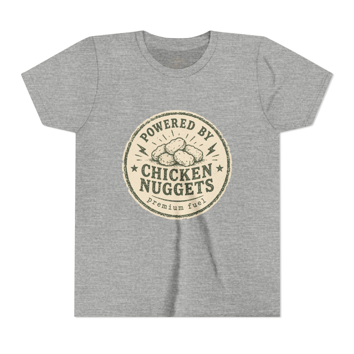 Powered by Chicken Nuggets Youth Graphic T-Shirt