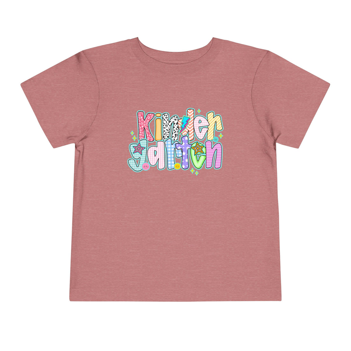 Kindergarten Back To School Doodle Script - Toddler Graphic T-shirt