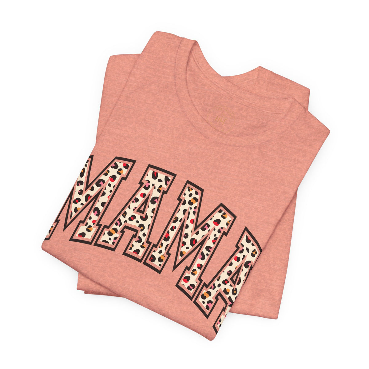 Women's Casual 'MAMA' Leopard Print Graphic Tee