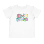 Kindergarten Back To School Doodle Script - Toddler Graphic T-shirt