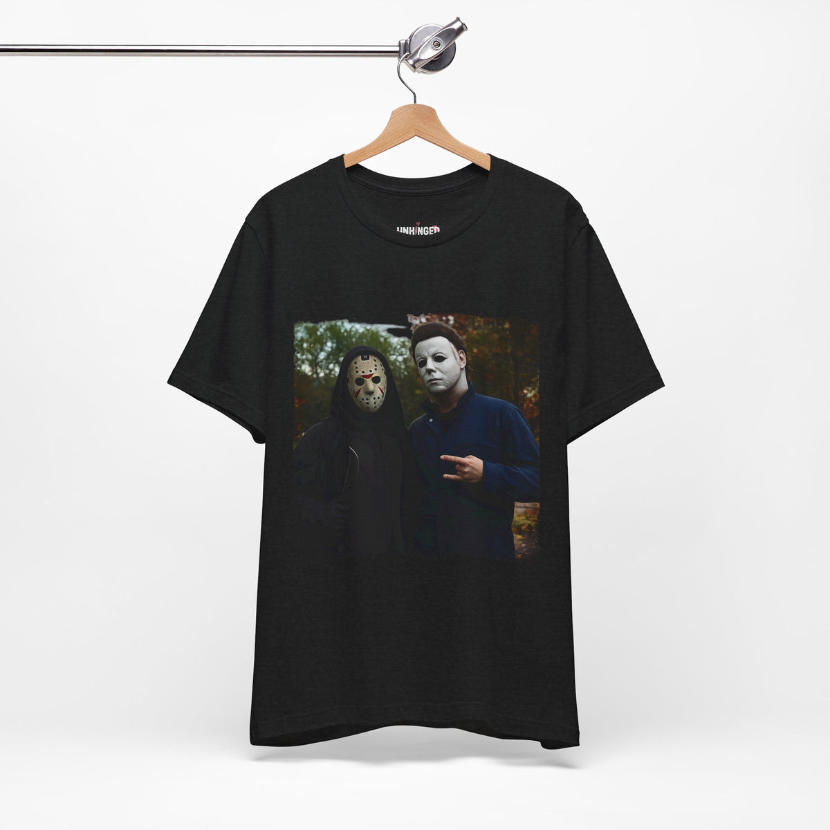 Horror Mask Duo Halloween Graphic Tee