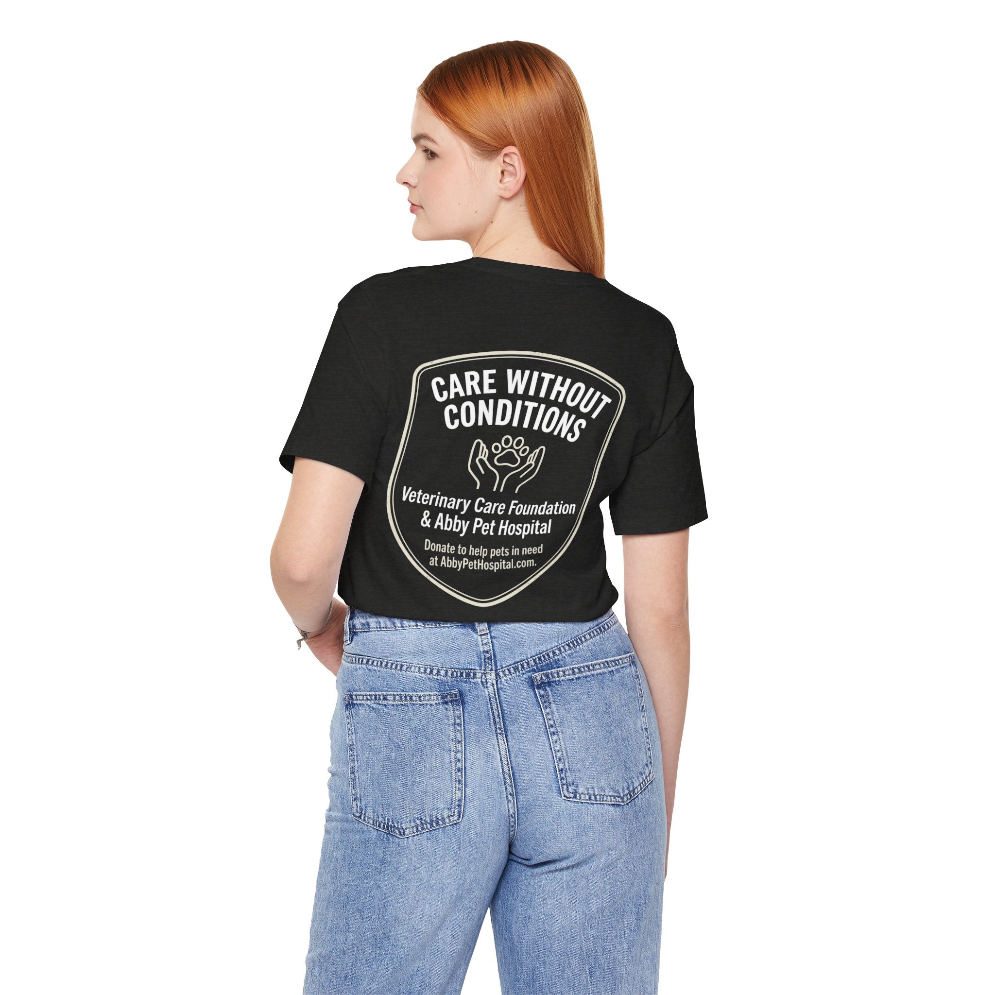 Custom Tee aat Abby Pet Hosptail - Proceeds will be donated to Abby Pet Hospital VCF fund.