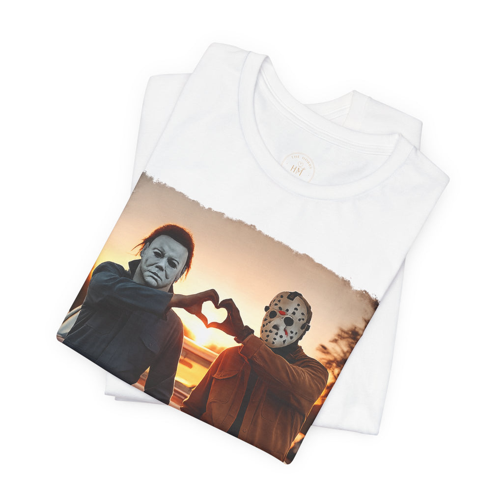 Horror Duo Sunset Heart T-Shirt