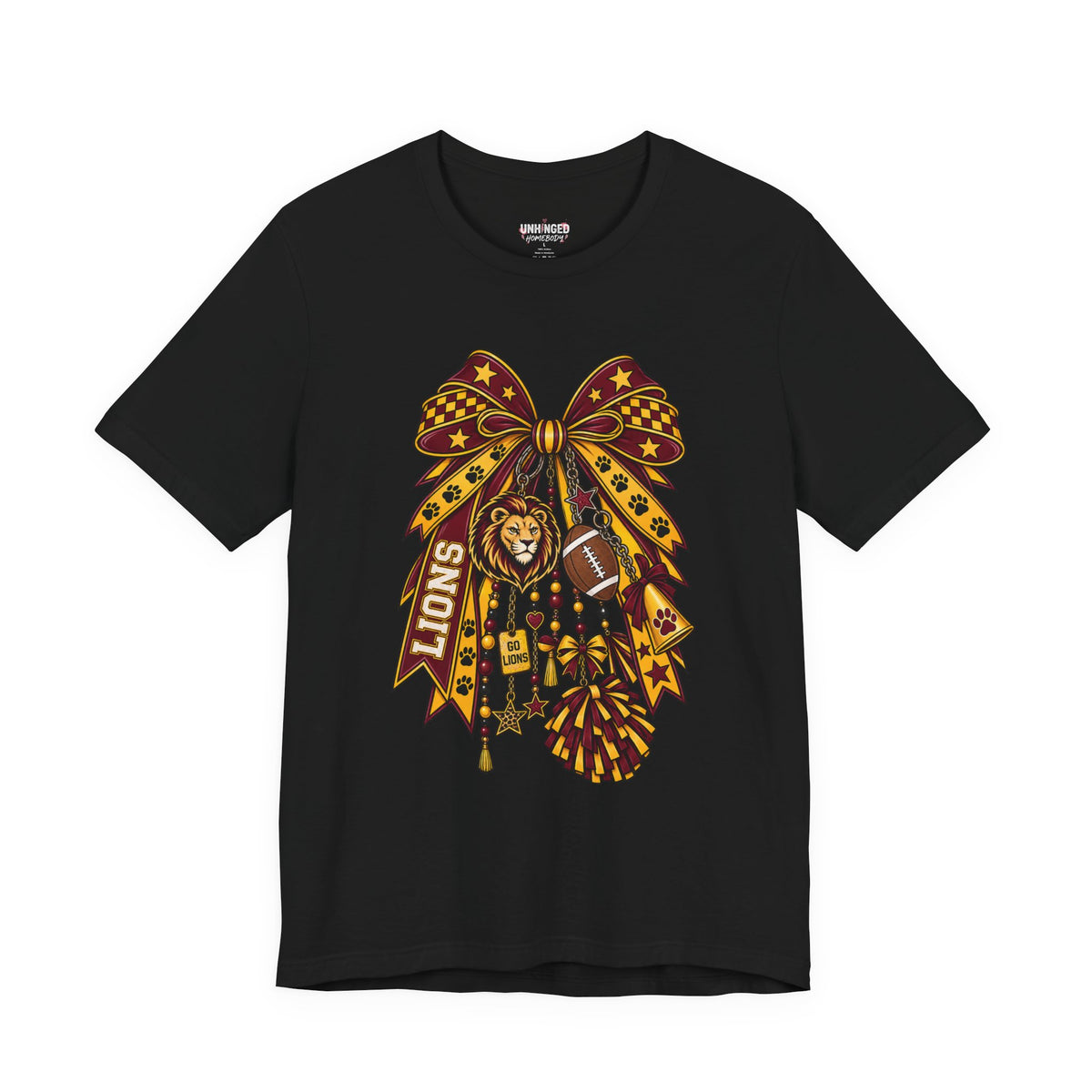Lions Spirit Cheer Bow T-Shirt
