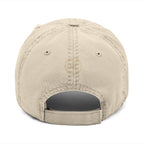 Embroidered "Dog Mom" Distressed Hat