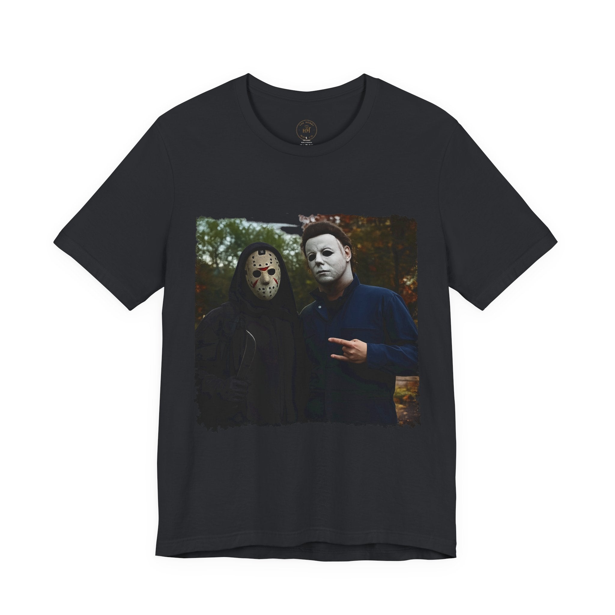 Horror Mask Duo Halloween Graphic Tee