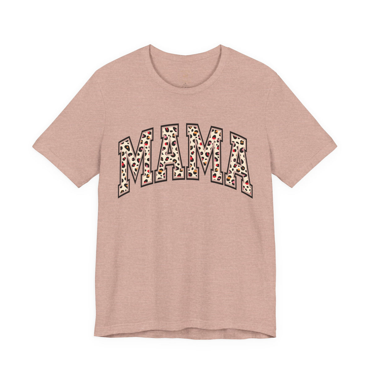 Women's Casual 'MAMA' Leopard Print Graphic Tee