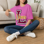Custom School Spirit Script Adult T-Shirt