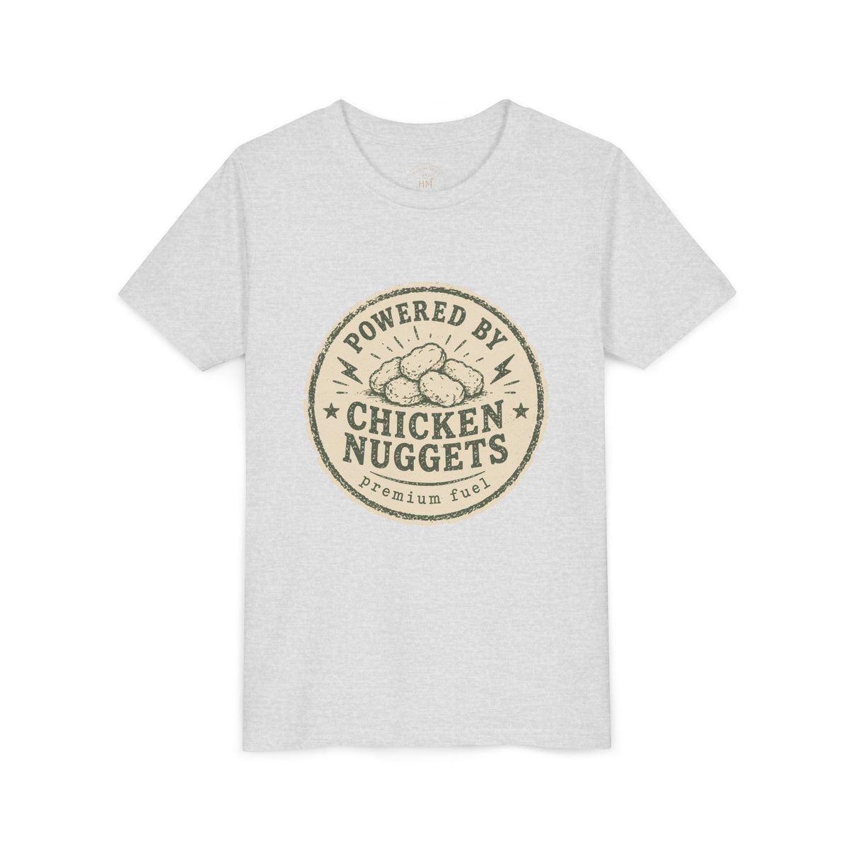 Powered by Chicken Nuggets Youth Graphic T-Shirt