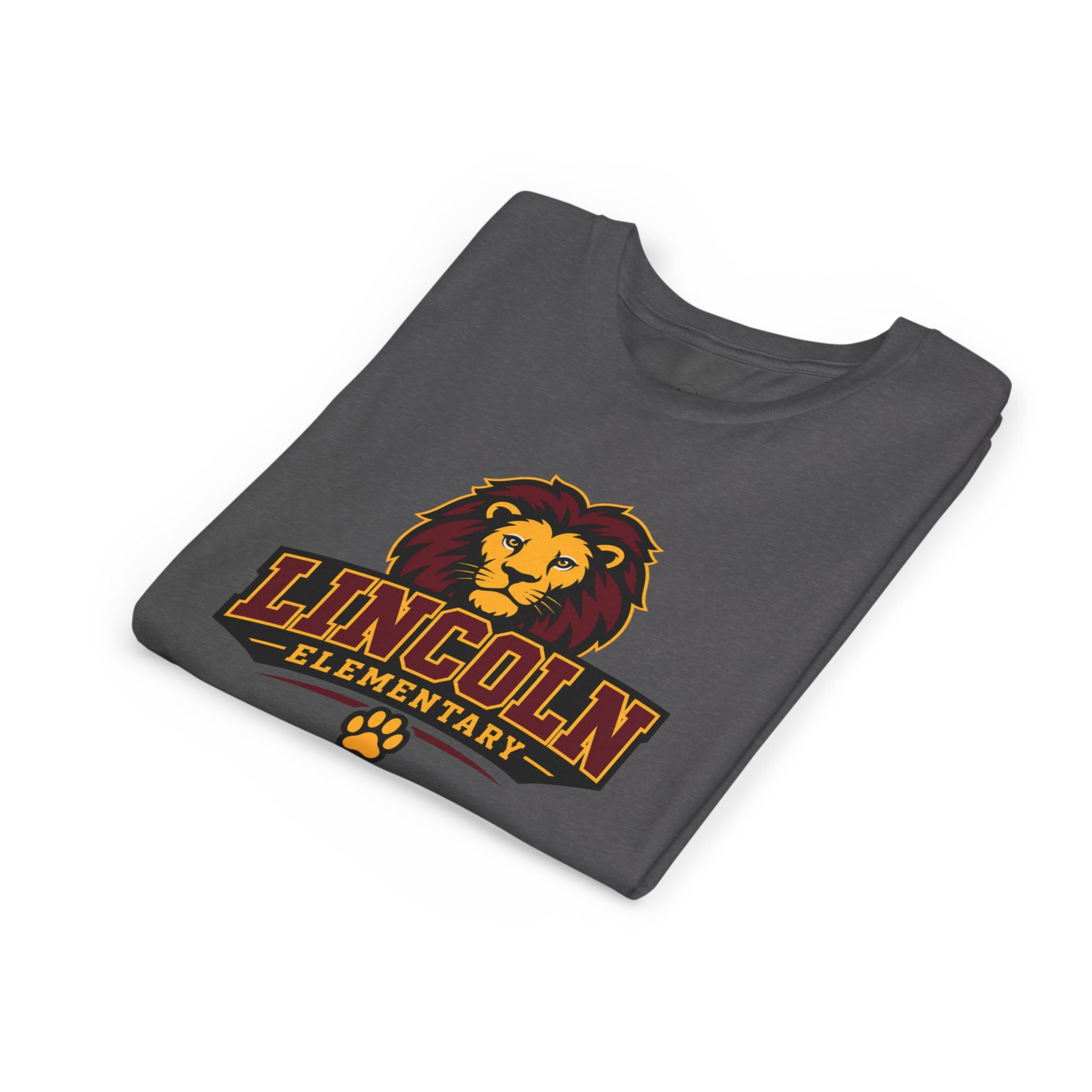 Lion Mascot School Spirit Youth Tee - Customize for your child's school.