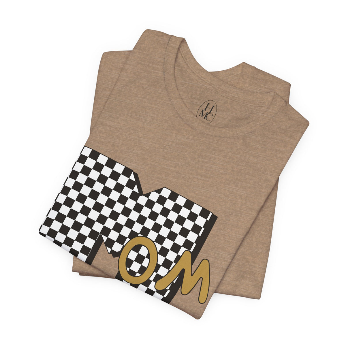 Checkerboard 'Mom' Graphic Tee
