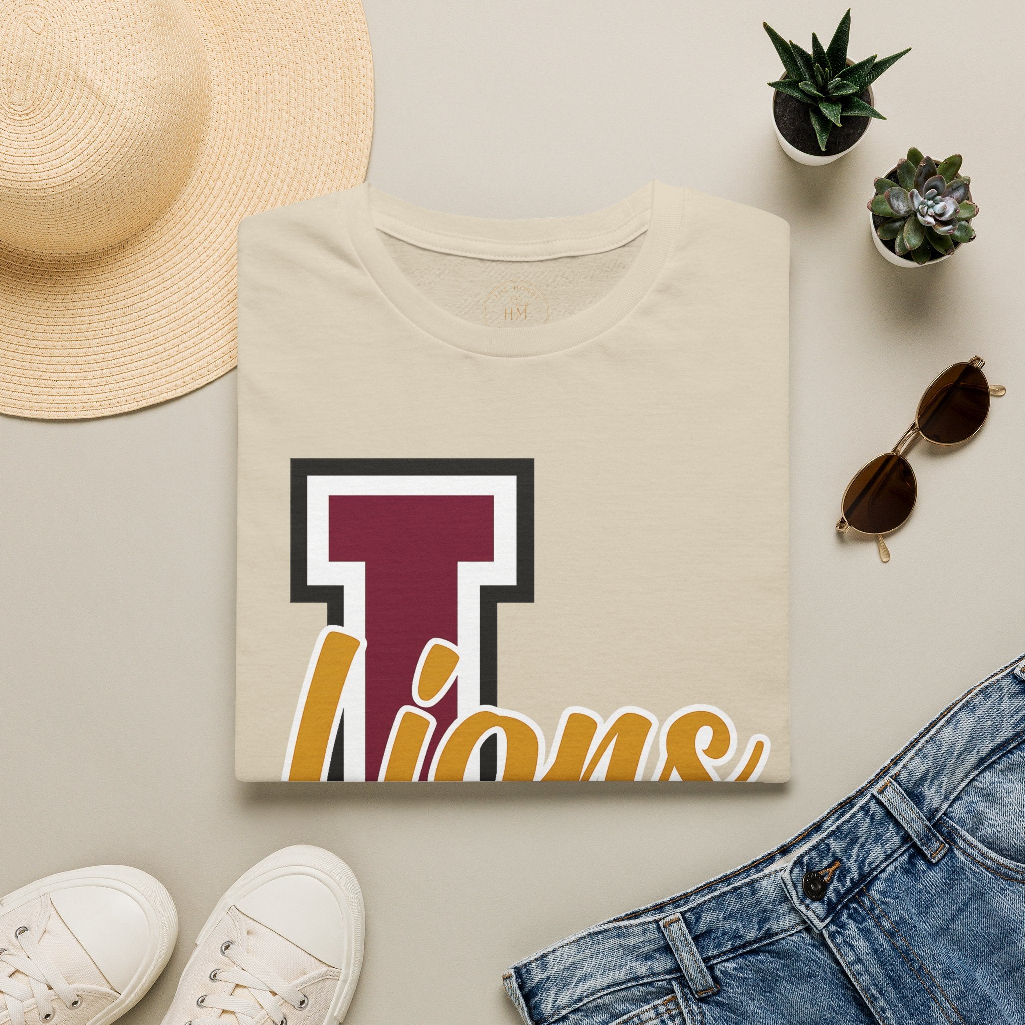 Custom School Spirit Script Adult T-Shirt