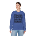 "Bleacher Creature With Opinions" Vintage-Style Crewneck