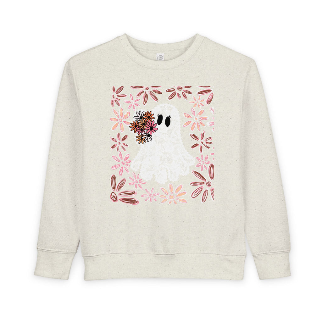 Floral Ghost Toddler Pullover