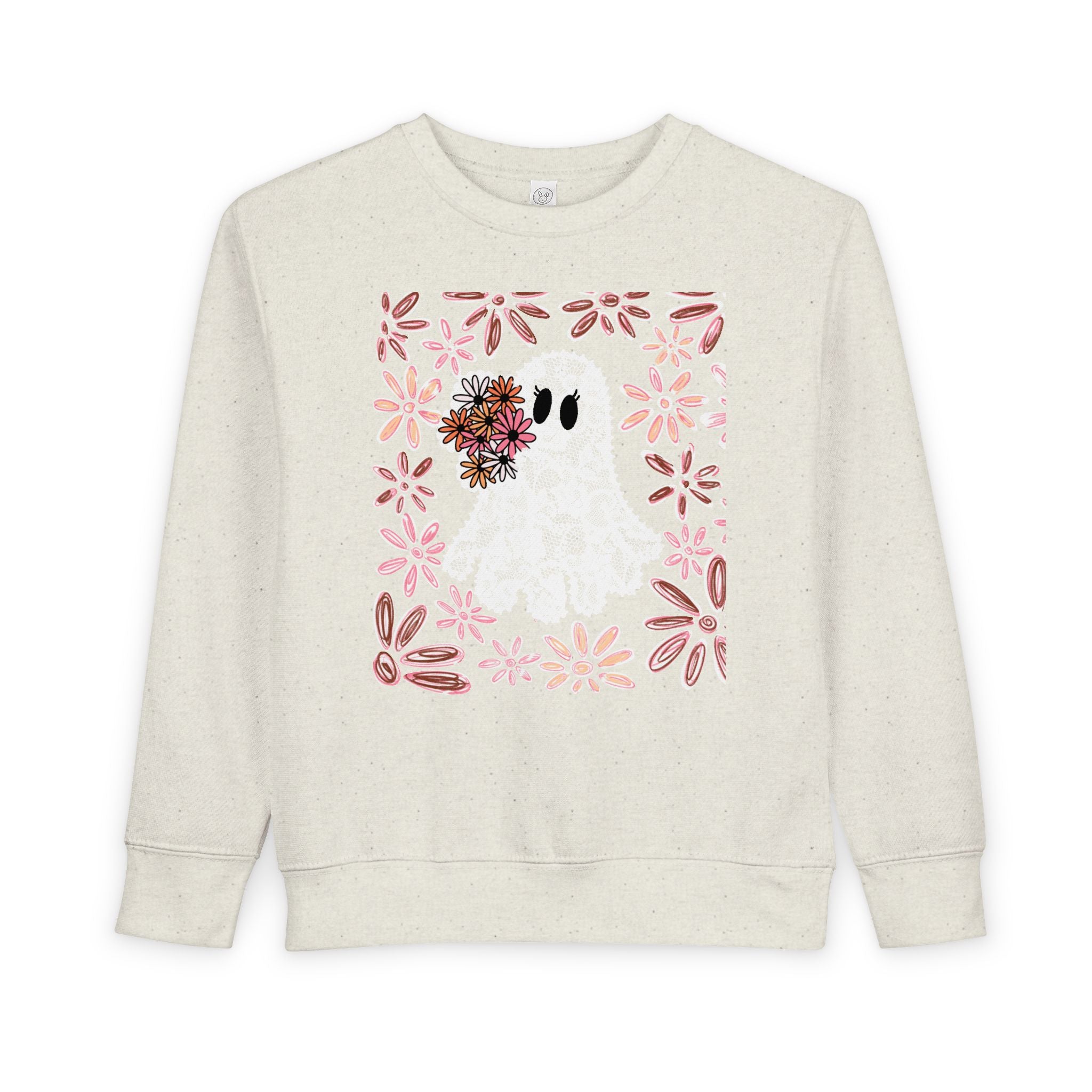 Floral Ghost Toddler Pullover
