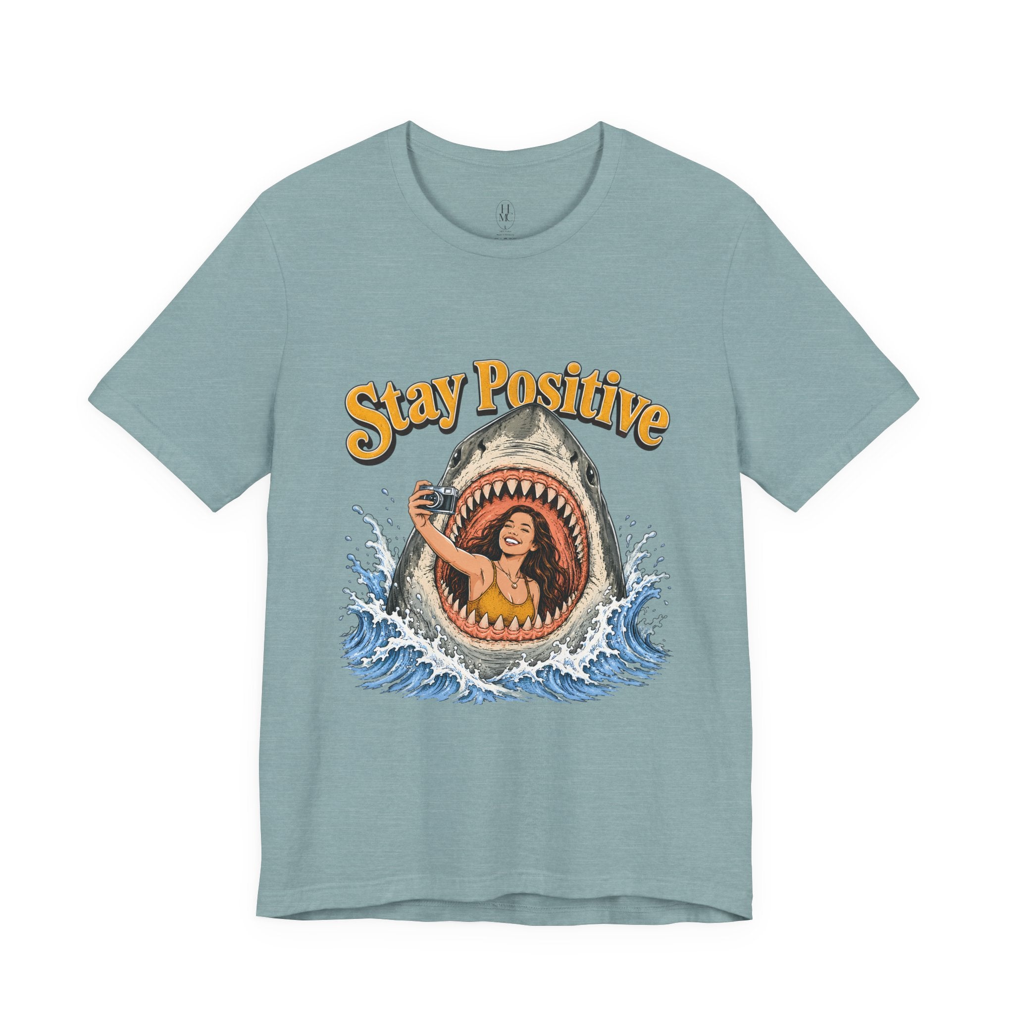Stay Positive Shark Tee