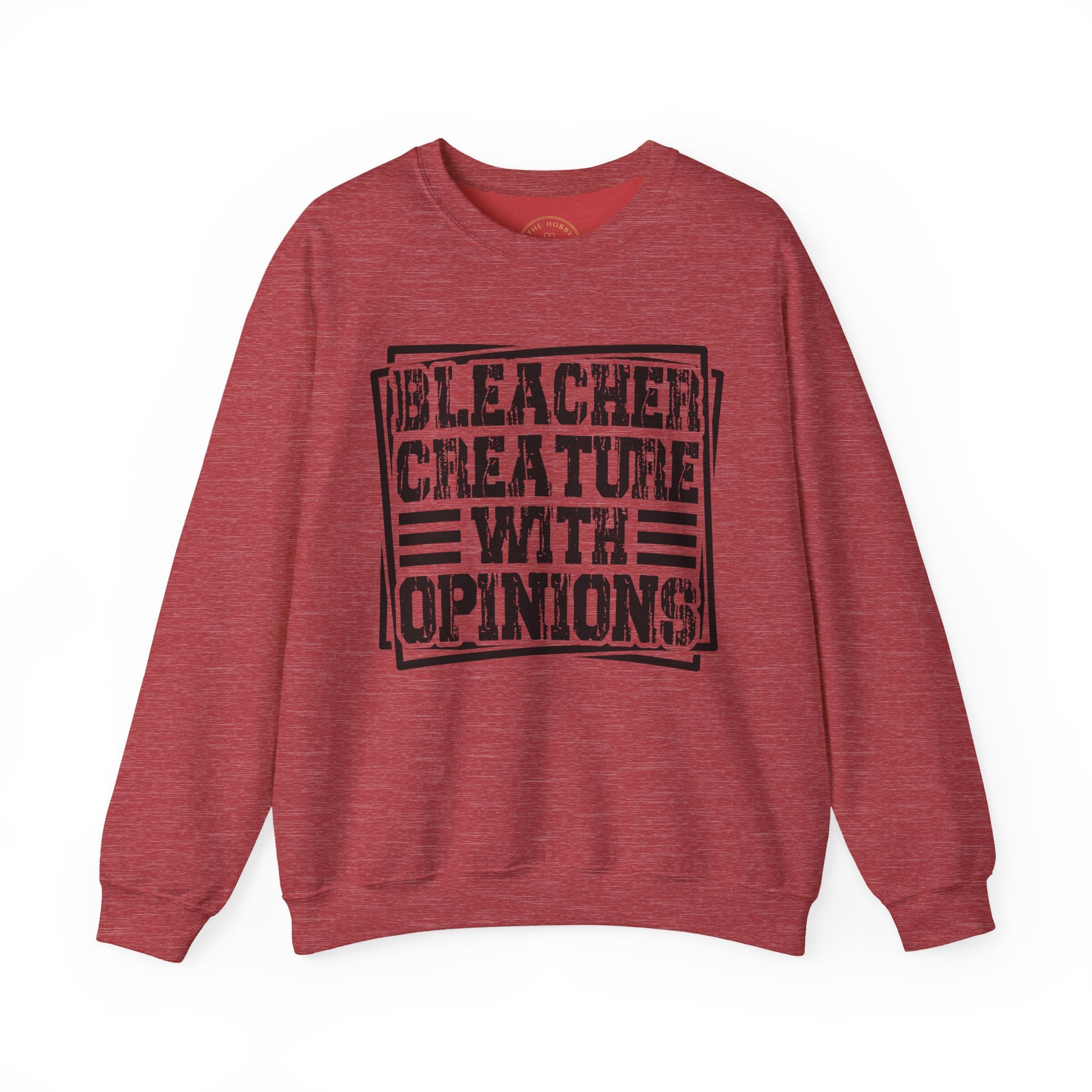 "Bleacher Creature With Opinions" Vintage-Style Crewneck