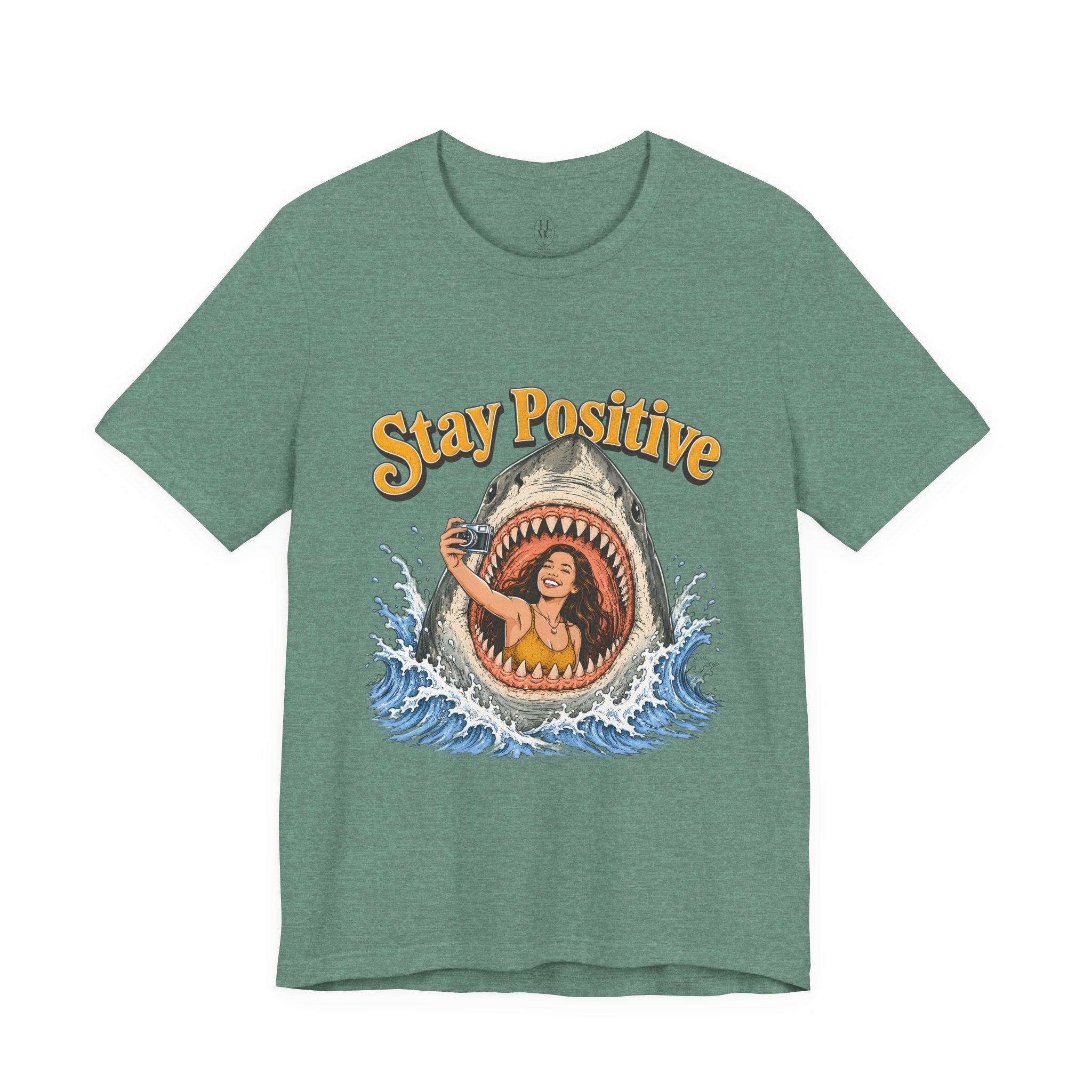 Stay Positive Shark Tee