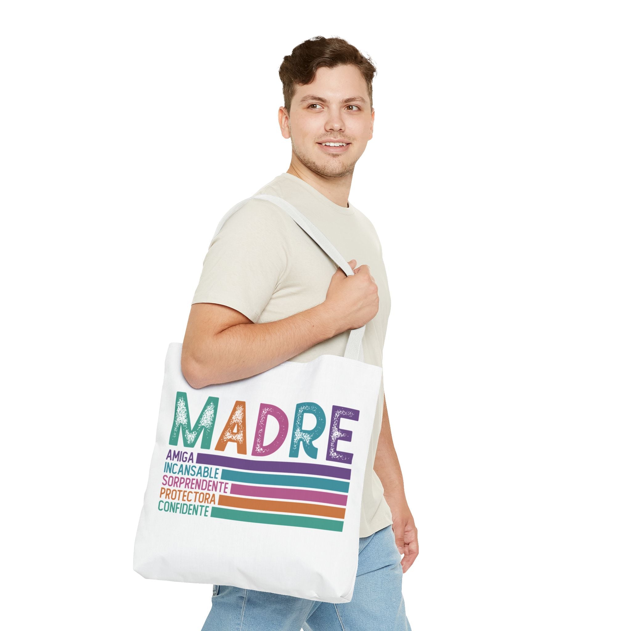 MADRE Colorful Stripes Spanish Mother Appreciation Gift