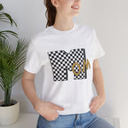 Checkerboard 'Mom' Graphic Tee