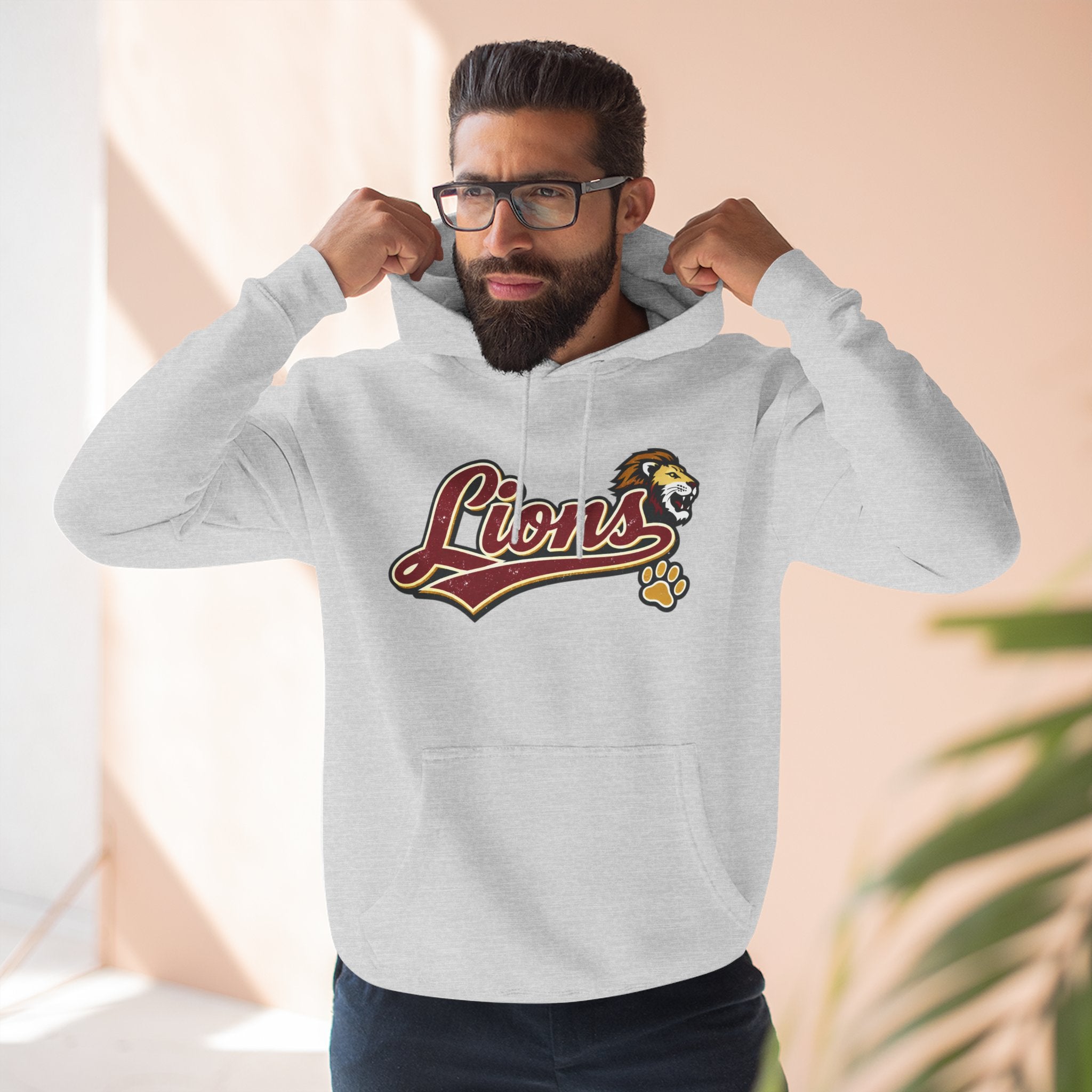 Lions Script Hoodie Unisex