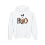 Halloween 'BOO' Leopard Ghost Youth Hoodie