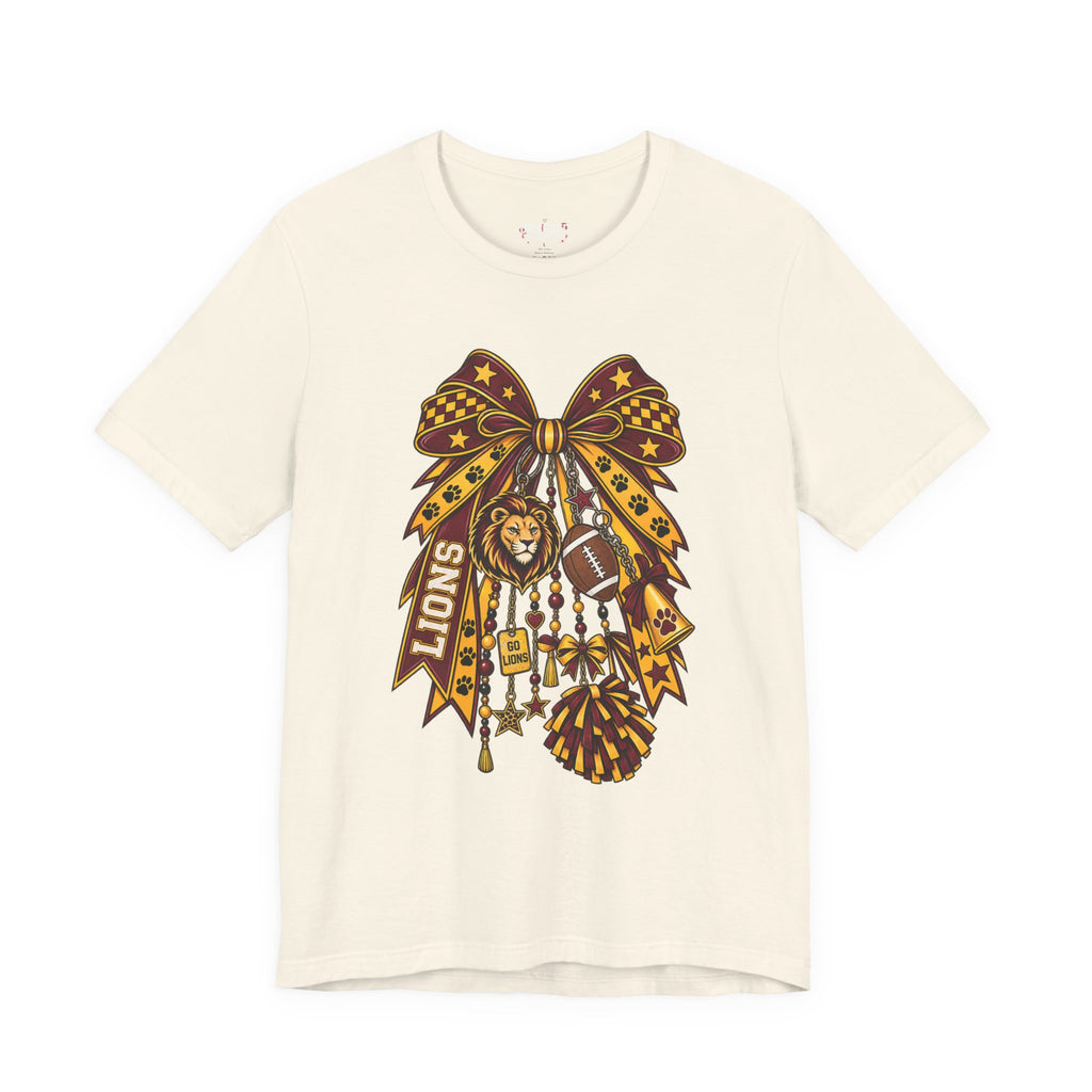 Lions Spirit Cheer Bow T-Shirt
