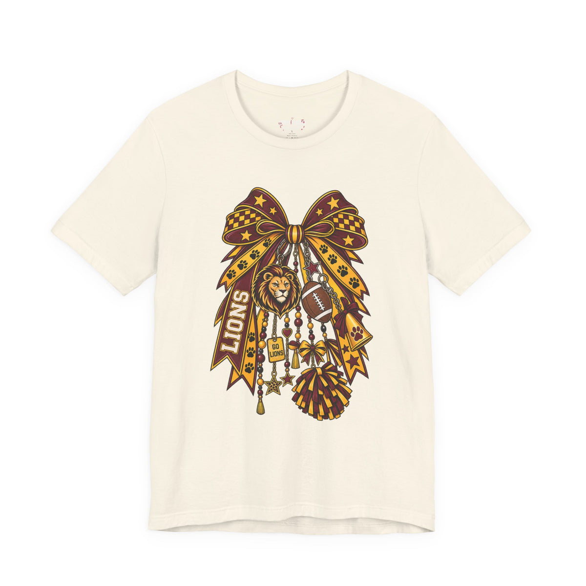 Lions Spirit Cheer Bow T-Shirt