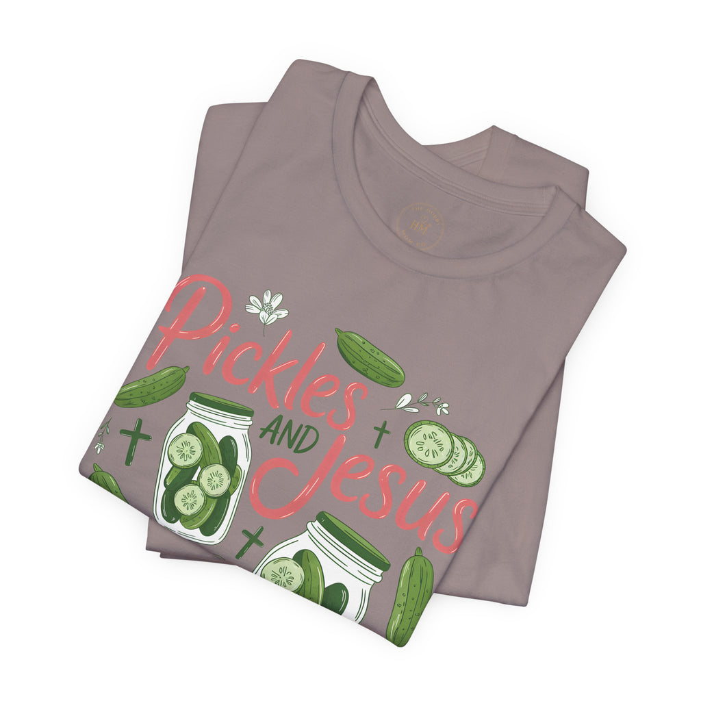 Pickles and Jesus Salty & Saved T-Shirt