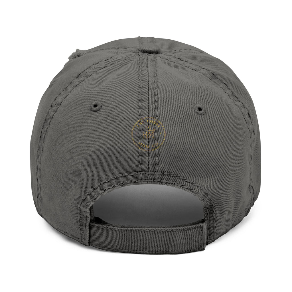 Embroidered "Dog Mom" Distressed Hat