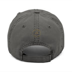 Embroidered "Dog Mom" Distressed Hat