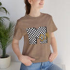 Checkerboard 'Mom' Graphic Tee