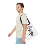 Motherhood Skeleton Tote Bag — Edgy Black & White All-Over Print