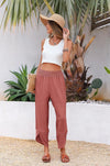 Womens Wide Leg Capri Pants