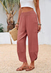 Womens Wide Leg Capri Pants