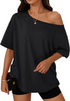Oversized Off Shoulder T-Shirt