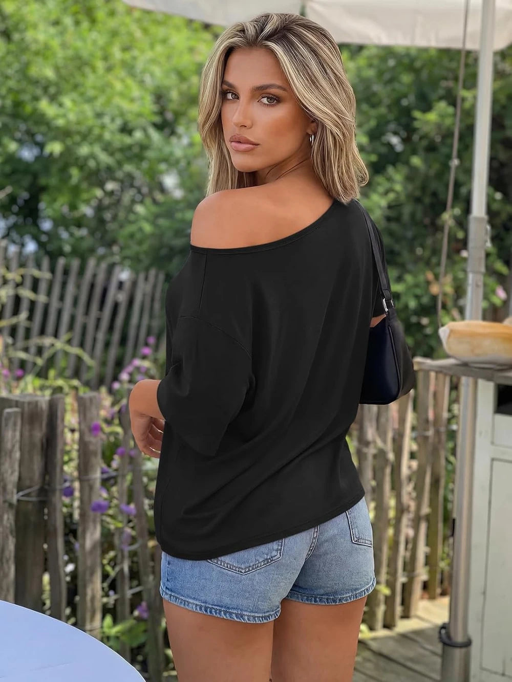 Oversized Off Shoulder T-Shirt