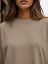 Oversized Long Sleeve Basic Tee