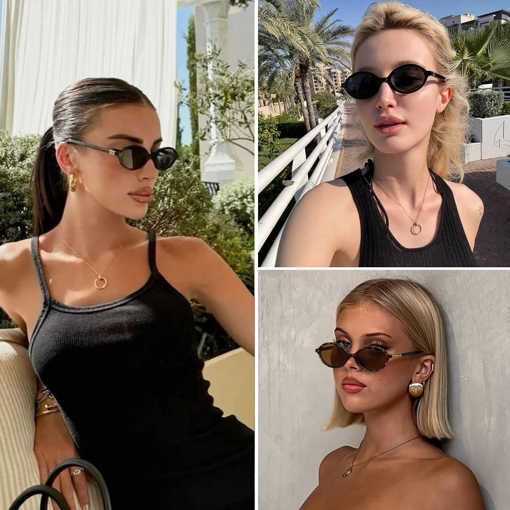 Retro Oval Sunglasses