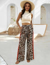 Leopard Wide Leg Pants