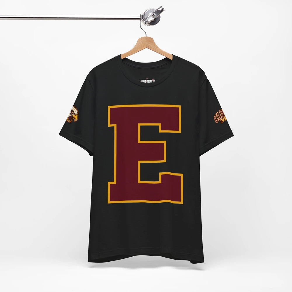 CW EAGLES Colligate lettering graphic Tee - Will need to order size up if wanting to have the look as female pictured.