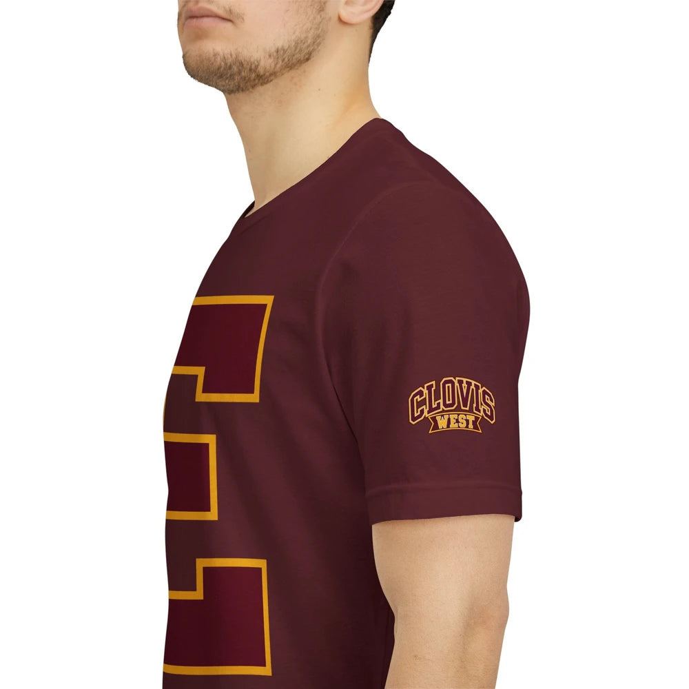 CW EAGLES Colligate lettering graphic Tee - Will need to order size up if wanting to have the look as female pictured.