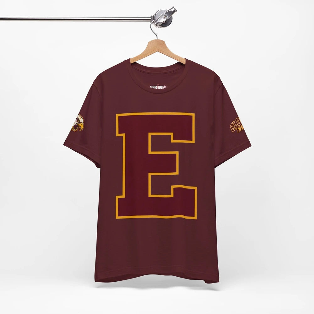 CW EAGLES Colligate lettering graphic Tee - Will need to order size up if wanting to have the look as female pictured.