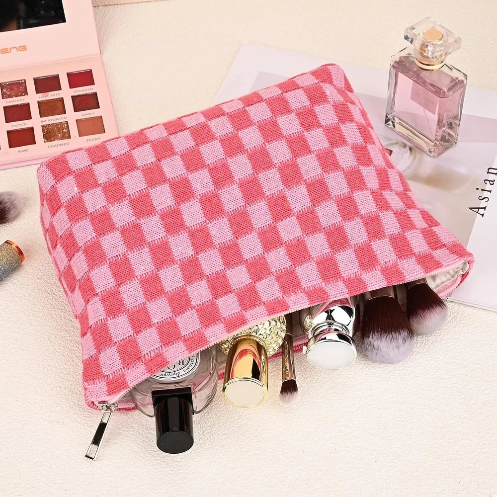 Canvas Cosmetic Bag Set 2 Piece