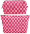 Canvas Cosmetic Bag Set 2 Piece
