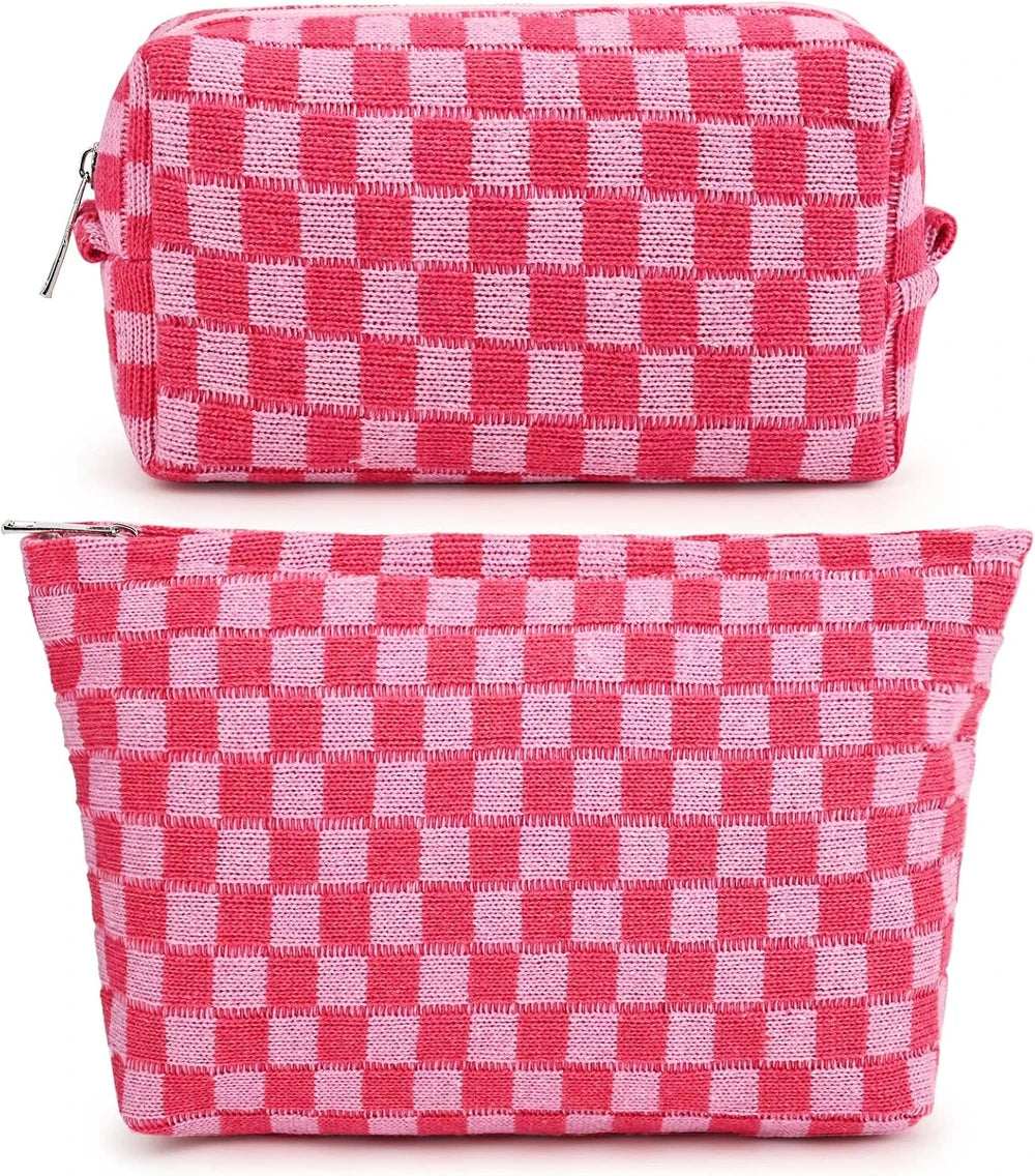 Canvas Cosmetic Bag Set 2 Piece