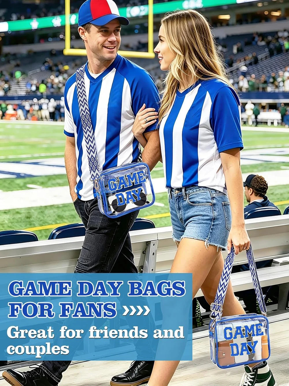 Clear Game Day Stadium Crossbody Bag