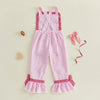 Toddler Football Bell Bottom Overalls