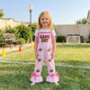 Toddler Football Bell Bottom Overalls