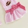 Toddler Football Bell Bottom Overalls